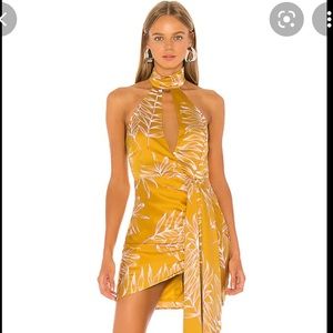 NWT Camila Coelho Antonia Dress in Gold